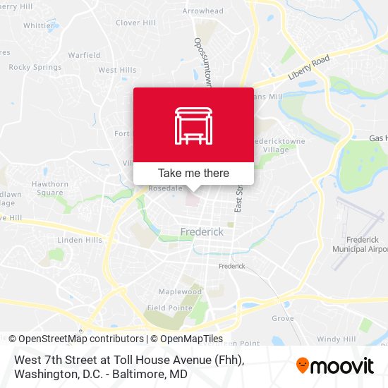 West 7th Street at Toll House Avenue (Fhh) map