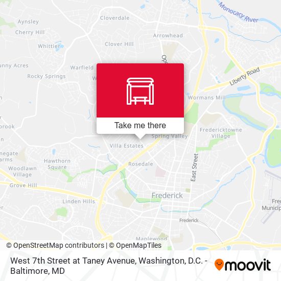 West 7th Street at Taney Avenue map