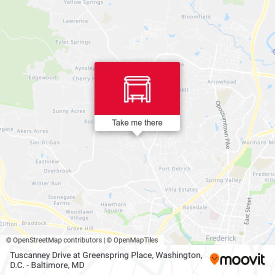 Tuscanney Drive at Greenspring Place map