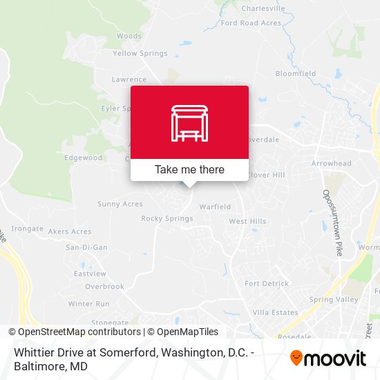 Whittier Drive at Somerford map