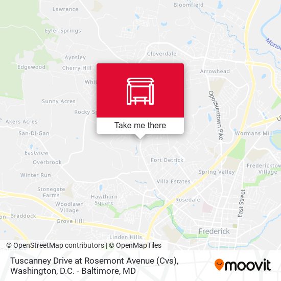Tuscanney Drive at Rosemont Avenue (Cvs) map