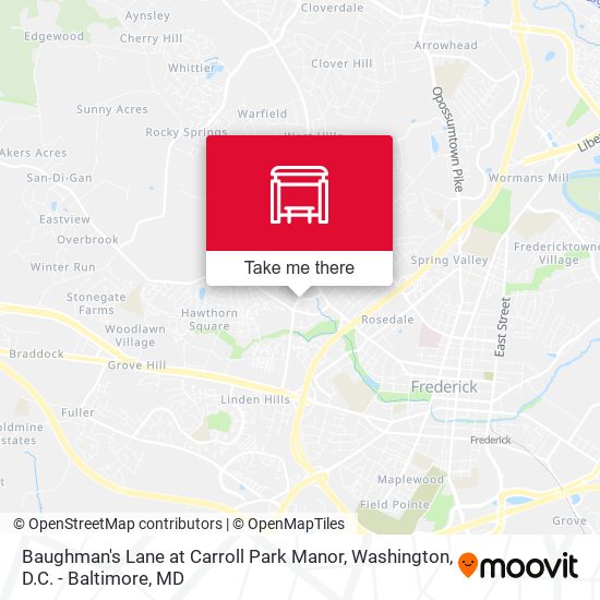 Baughman's Lane at Carroll Park Manor map