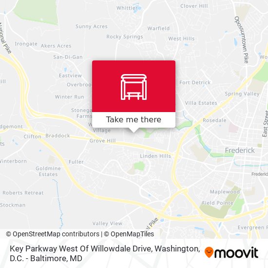 Mapa de Key Parkway West Of Willowdale Drive