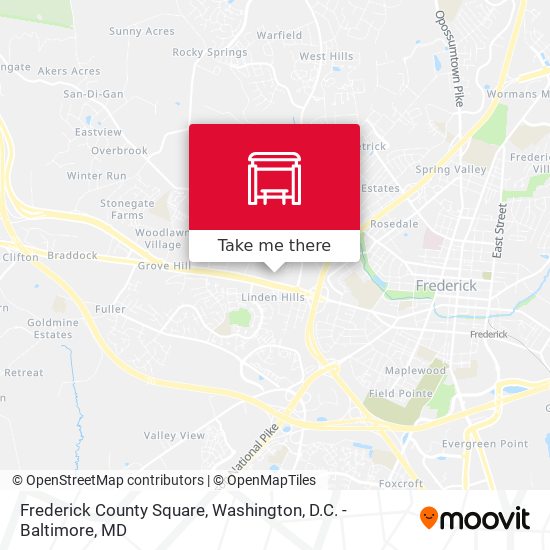 Mapa de Frederick County Square