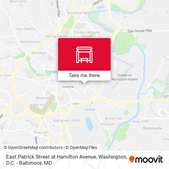 East Patrick Street at Hamilton Avenue map