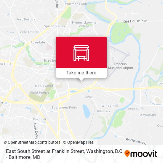 Mapa de East South Street at Franklin Street