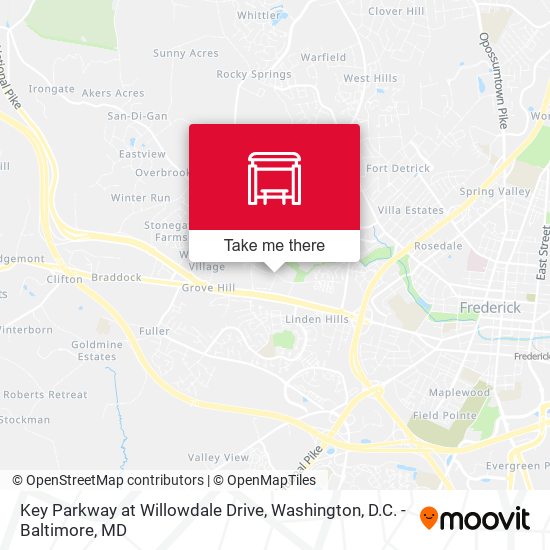Mapa de Key Parkway at Willowdale Drive