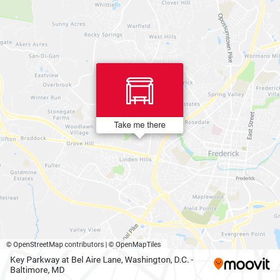 Mapa de Key Parkway at Bel Aire Lane
