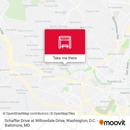 Schaffer Drive at Willowdale Drive map