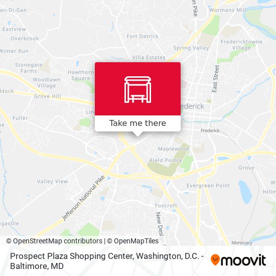 Prospect Plaza Shopping Center map