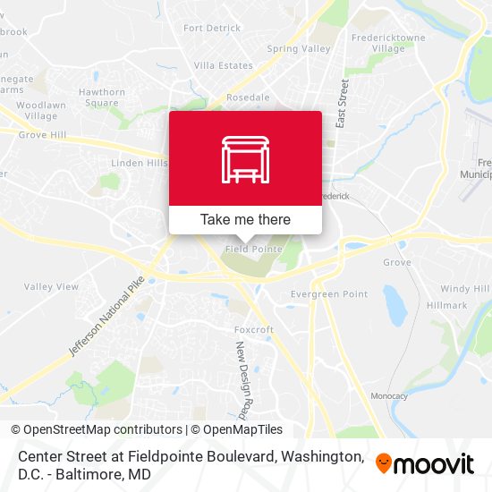 Mapa de Center Street at Fieldpointe Boulevard