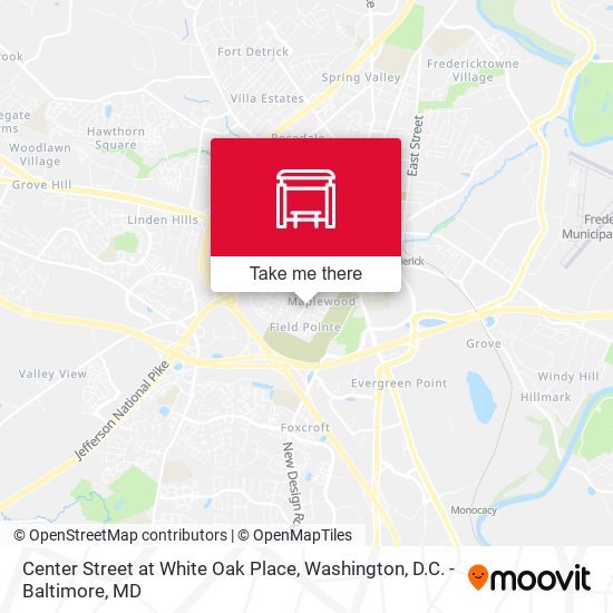 Center Street at White Oak Place map