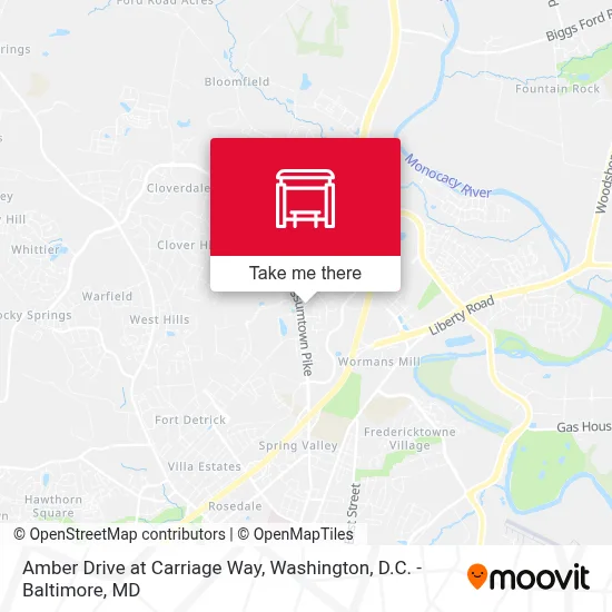 Amber Drive at Carriage Way map