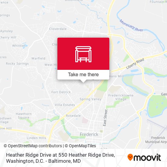 Heather Ridge Drive at 550 Heather Ridge Drive map