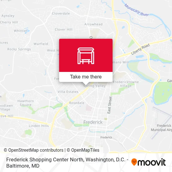 Frederick Shopping Center North map