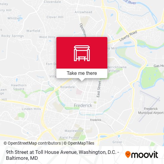 9th Street at Toll House Avenue map