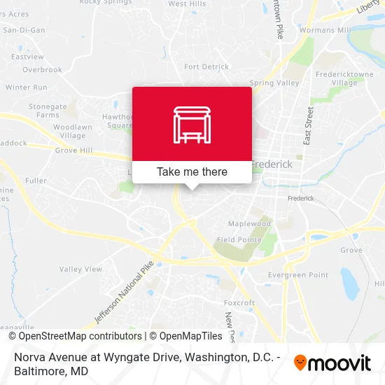 Norva Avenue at Wyngate Drive map