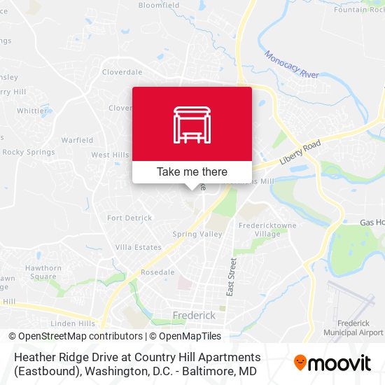 Heather Ridge Drive at Country Hill Apartments (Eastbound) map