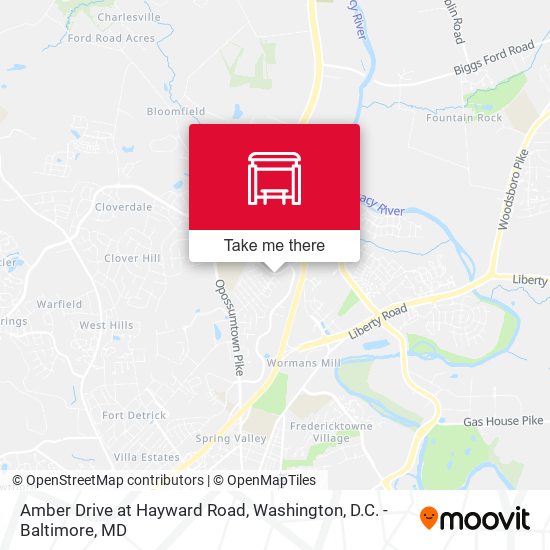 Amber Drive at Hayward Road map