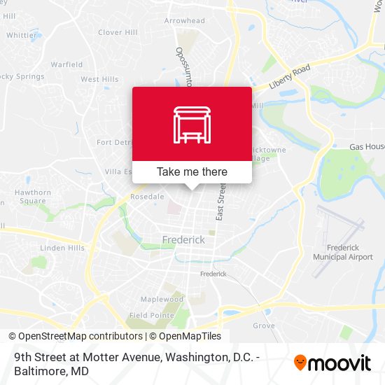 9th Street at Motter Avenue map