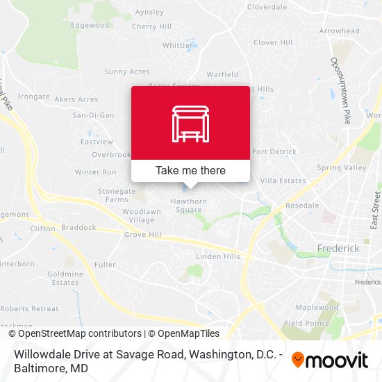 Mapa de Willowdale Drive at Savage Road
