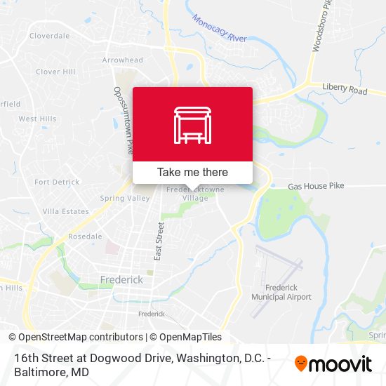 16th Street at Dogwood Drive map