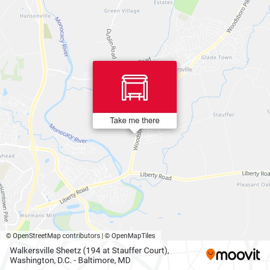 Walkersville Sheetz (194 at Stauffer Court) map