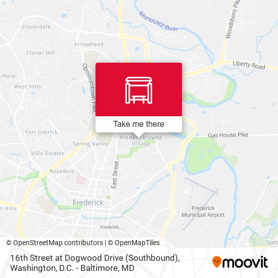 16th Street at Dogwood Drive (Southbound) map