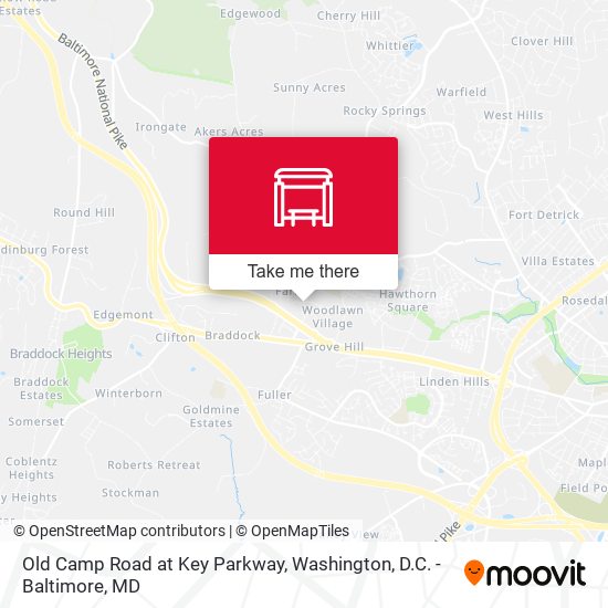 Old Camp Road at Key Parkway map