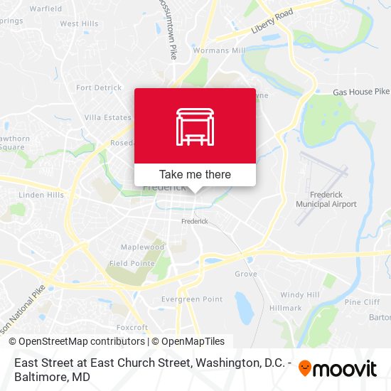 Mapa de East Street at East Church Street