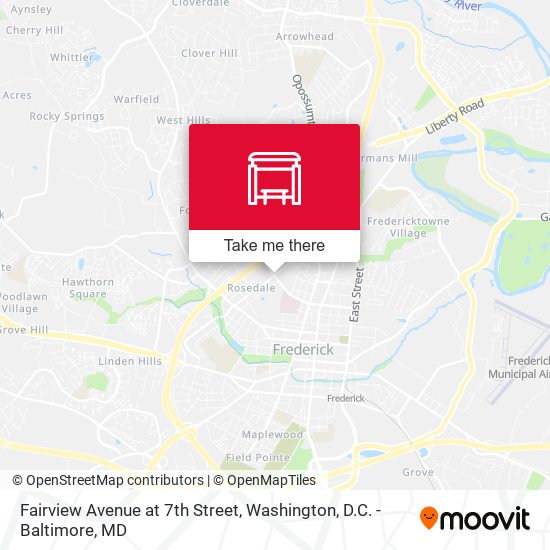 Fairview Avenue at 7th Street map