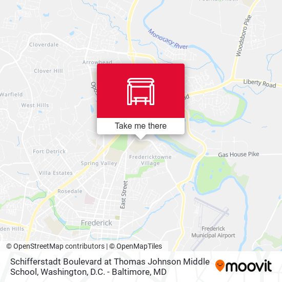 Schifferstadt Boulevard at Thomas Johnson Middle School map