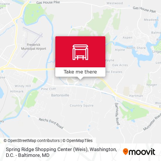 Mapa de Spring Ridge Shopping Center (Weis)