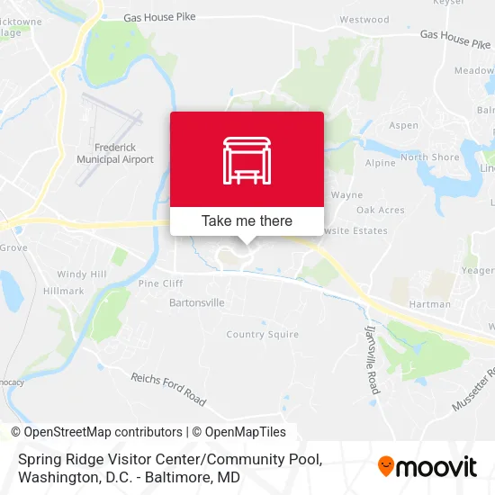 Spring Ridge Visitor Center / Community Pool map