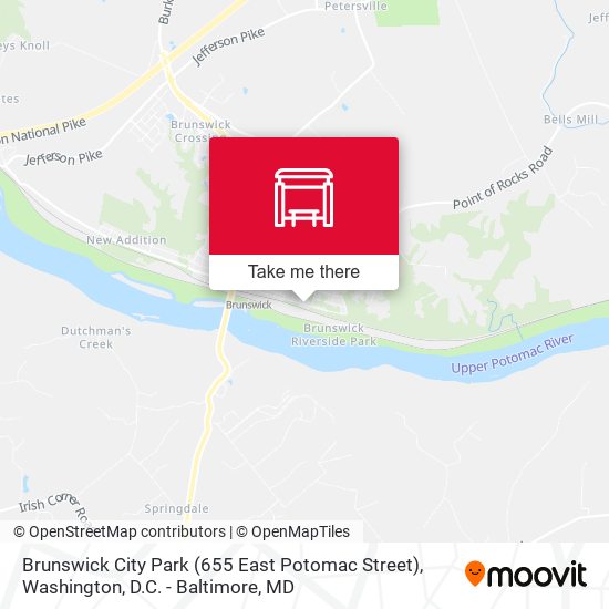 Mapa de Brunswick City Park (655 East Potomac Street)