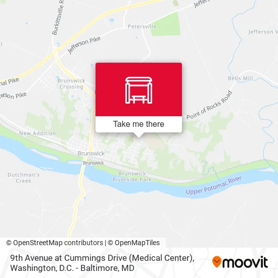 9th Avenue at Cummings Drive (Medical Center) map