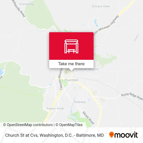 Church St at Cvs map