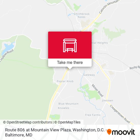 Route 806 at Mountain View Plaza map