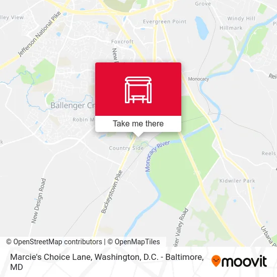 Marcie's Choice Lane map