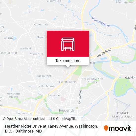 Heather Ridge Drive at Taney Avenue map
