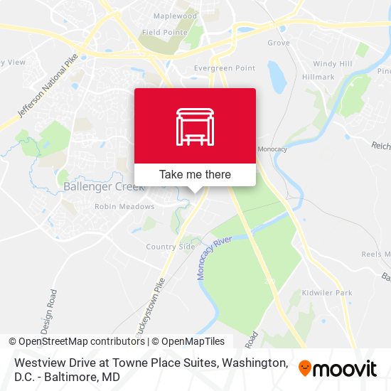 Westview Drive at Towne Place Suites map