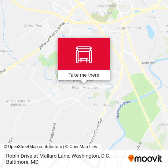 Robin Drive at Mallard Lane map