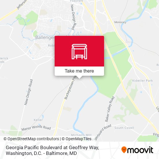 Georgia Pacific Boulevard at Geoffrey Way map