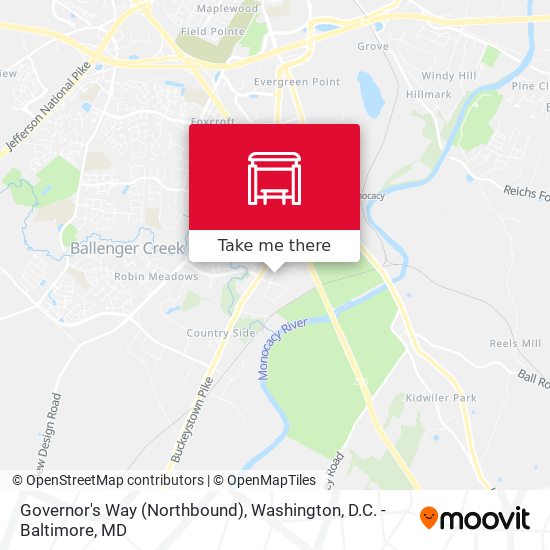 Mapa de Governor's Way (Northbound)