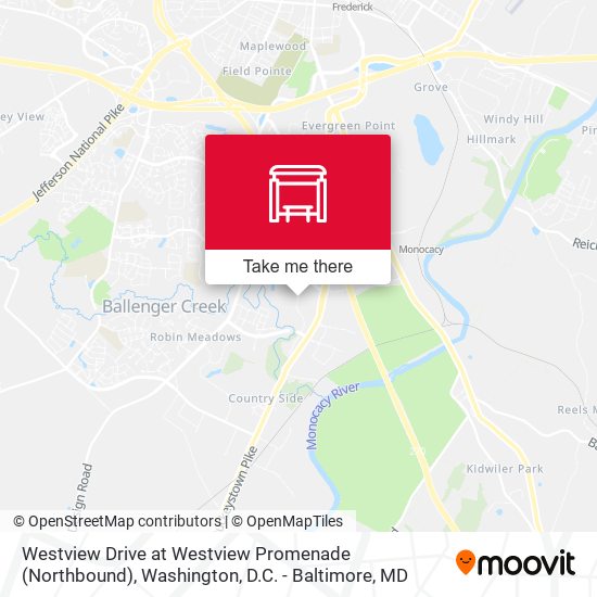 Westview Drive at Westview Promenade (Northbound) map