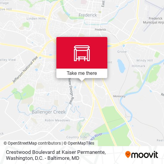 Mapa de Crestwood Boulevard at Kaiser Permanente