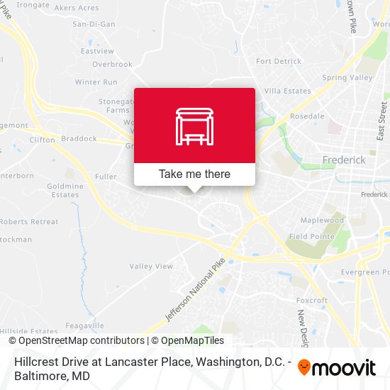 Hillcrest Drive at Lancaster Place map