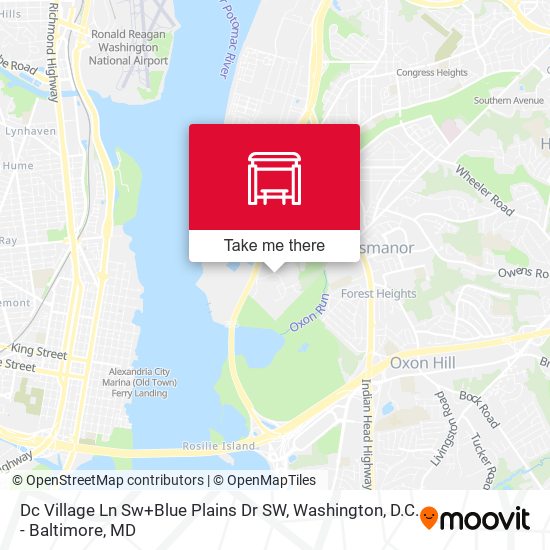 Dc Village Ln Sw+Blue Plains Dr SW map