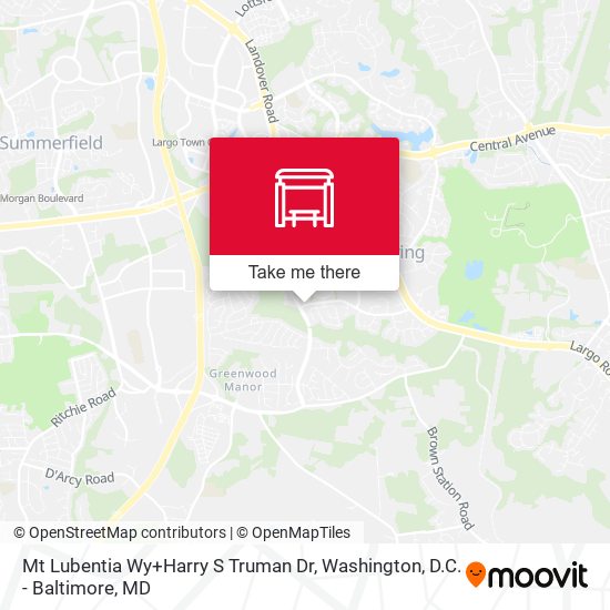 Mt Lubentia Wy+Harry S Truman Dr map