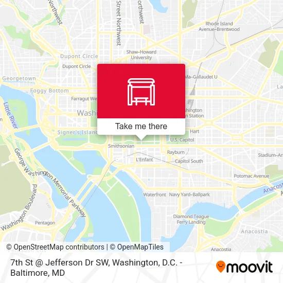 Mapa de 7th St @ Jefferson Dr SW